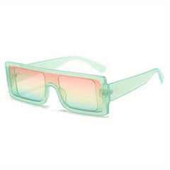 Y2K Rectangle Sunglasses Summer Candy UV400 Sun Shades