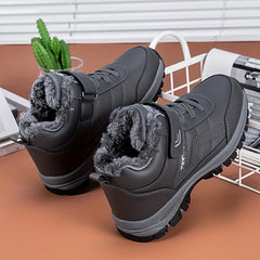 Men's Winter Thermal Hiking Boots with Fuzzy Lining
