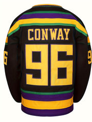 Men's Long Sleeve V Neck Ice Hockey Jersey 96 Retro Classic Embroidery Stitched