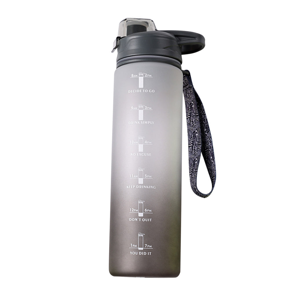 1000ml Gradient Sports Water Bottle with Time Marker
