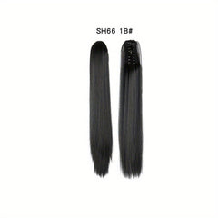 60 96 Cm Long Straight Ponytail Extensions Natural Looking