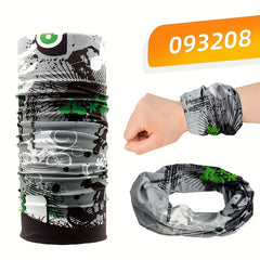 Ice Silk Bandana Print Casual Cycling Face Mask UV Protection Neck Cover