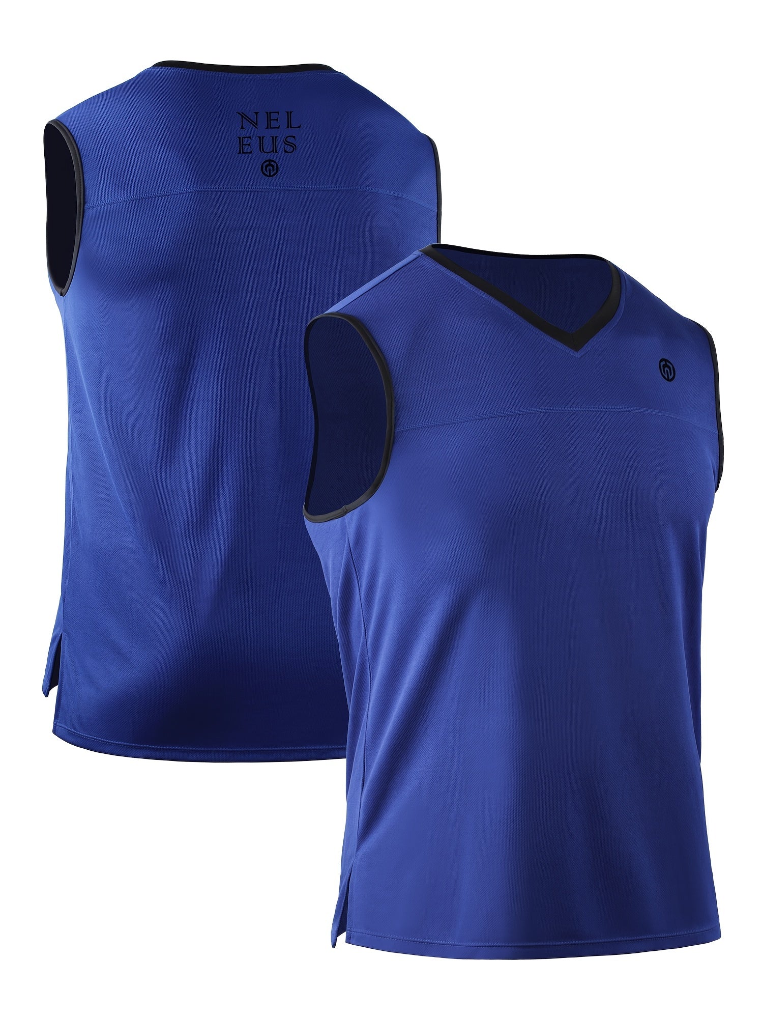 Men's Sleeveless V Neck Sports Vest Quick Dry Sweat Absorbing Tank