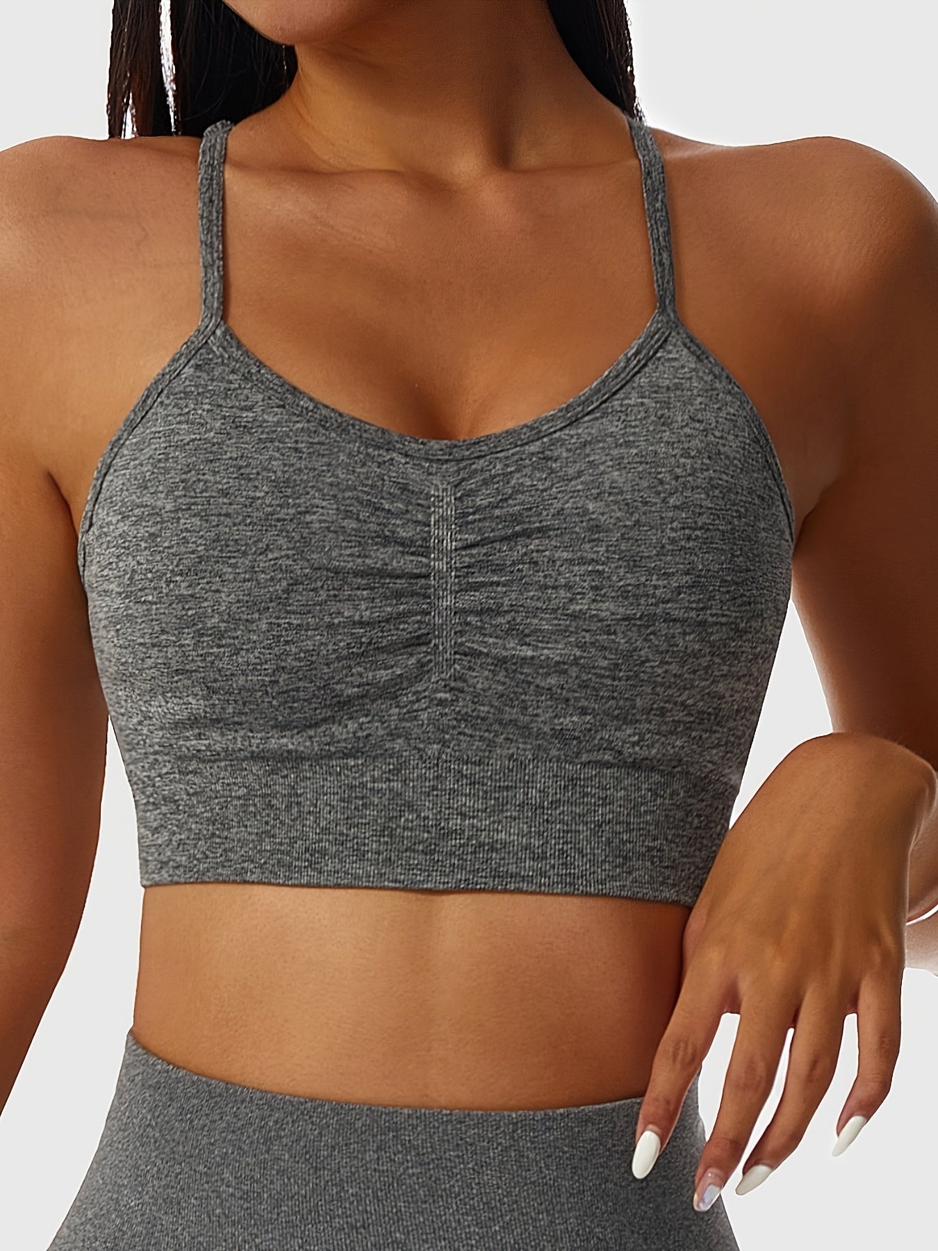 High Elastic Fitness Beauty Back Cami Sports Bra