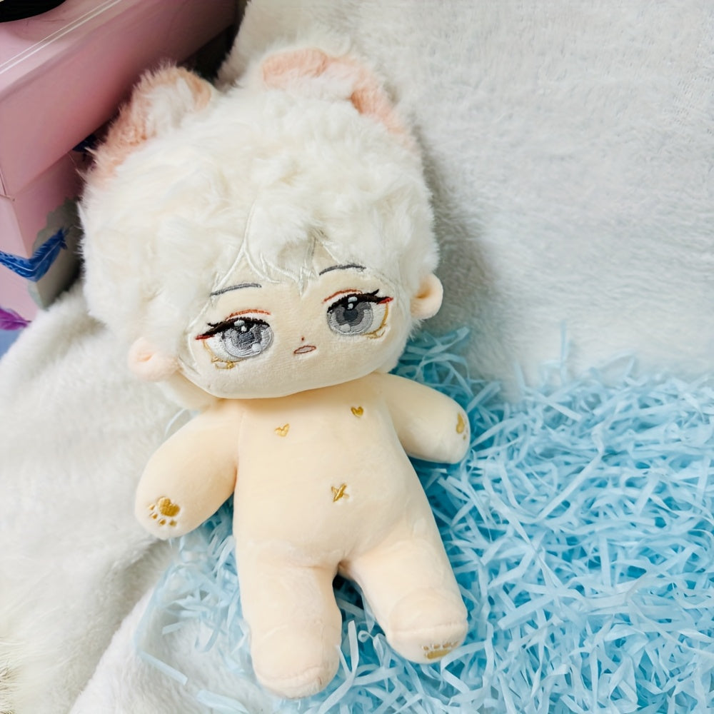 Anime Doll with Glasses & Headband Soft Polyester Material