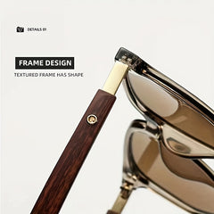 Large Frame Sunglasses UV Protection with Zipper Case