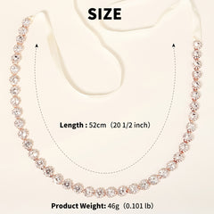 Clear Crystal Rhinestone Bridal Wedding Belt for Dresses