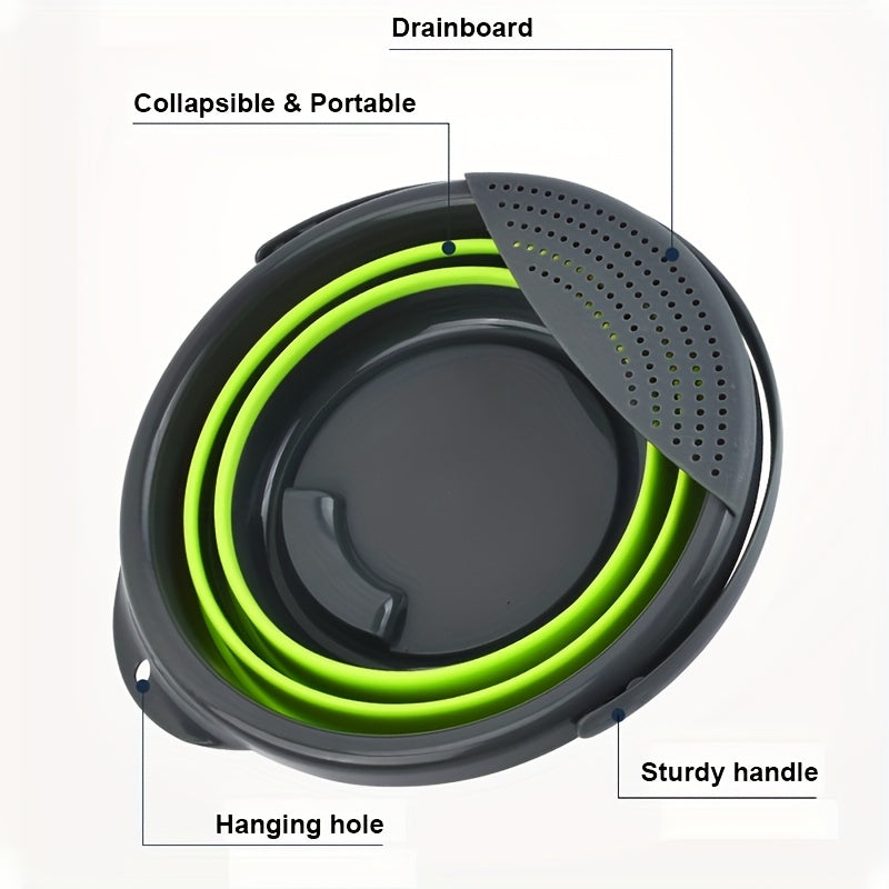 Portable 5L Water Bucket for Camping and Picnics - Foldable and Lightweight
