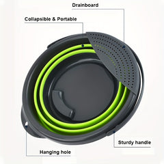 Portable 5L Water Bucket for Camping and Picnics - Foldable and Lightweight