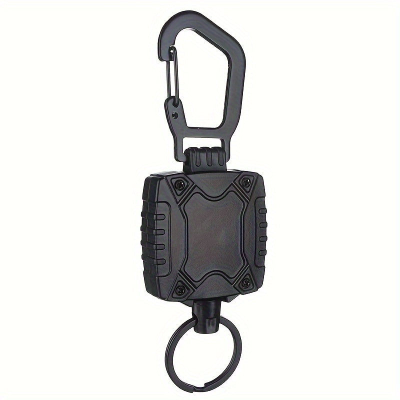 Outdoor Mountaineering Keychain Retractable Keychain With Carabiner