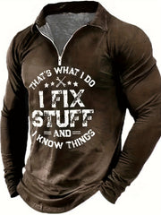 Men's Casual Custom Fit Long Sleeve Shirt