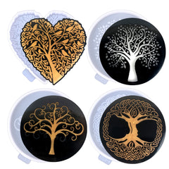 Resin Tree Of Life Coaster Silicone Molds for Epoxy DIY Art Craft