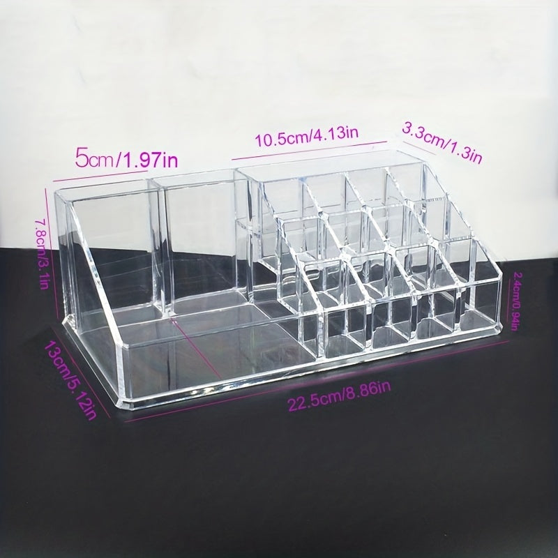 Clear Makeup Organizer Skin Care Cosmetic Display Case With Drawers