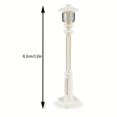 3pcs Street Lamp Building Block Ornaments Halloween Christmas Decor Toy