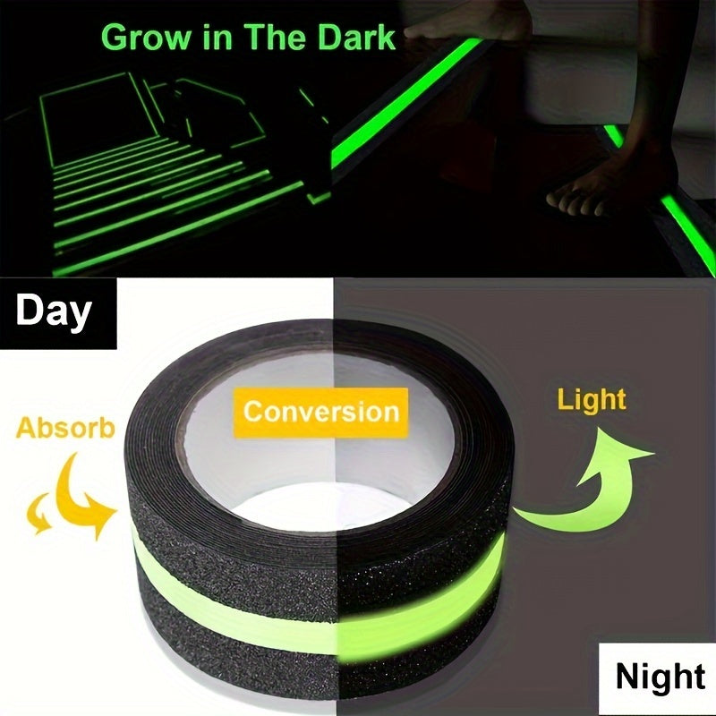 10M Anti Slip Traction Tape Green Stripe Adhesive Stair Tread Step