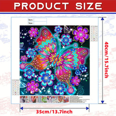 Colorful Butterfly Special Shape Diamond Painting Kit DIY 5D Art