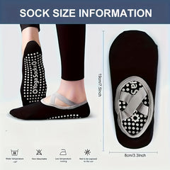 Non-slip Yoga Socks with Silicone Bottom Grips, Straps for Pilates Ballet Dance