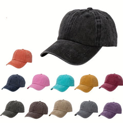 Distressed Washed Kids Baseball Hat Adjustable Trucker Cap for Boys Girls