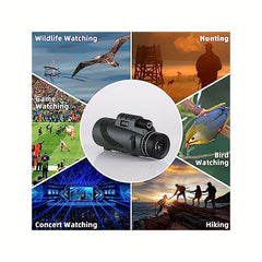 40x60 Monocular Telescope High Definition for Bird Watching and Travel