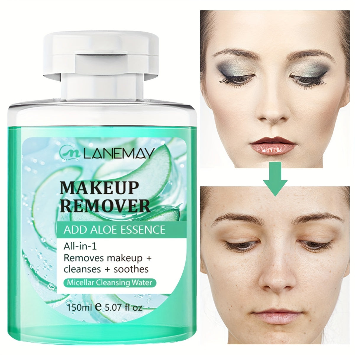 Hydrating Makeup Remover for Sensitive Skin - Aloe & Purslane Extract