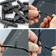 4pcs Barbed Tee Fittings for 4 7mm Water Tube Drip Irrigation