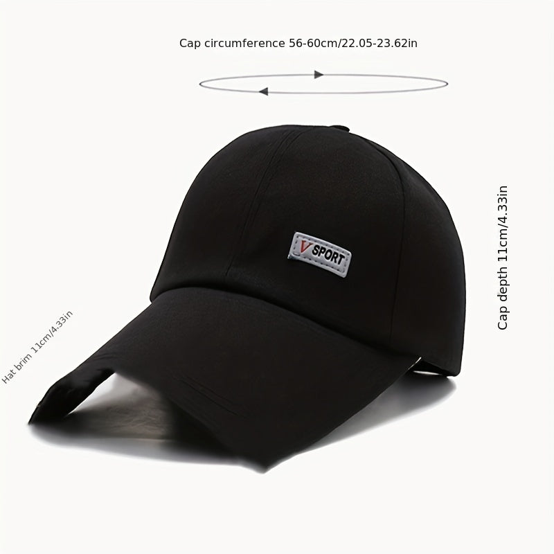 Unisex Hat Plain Curved Sun Visor Hat Outdoor Dustproof Baseball Cap