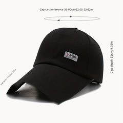 Unisex Hat Plain Curved Sun Visor Hat Outdoor Dustproof Baseball Cap