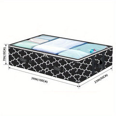 Underbed Clothes Quilt Organizer Non-woven Clear Storage