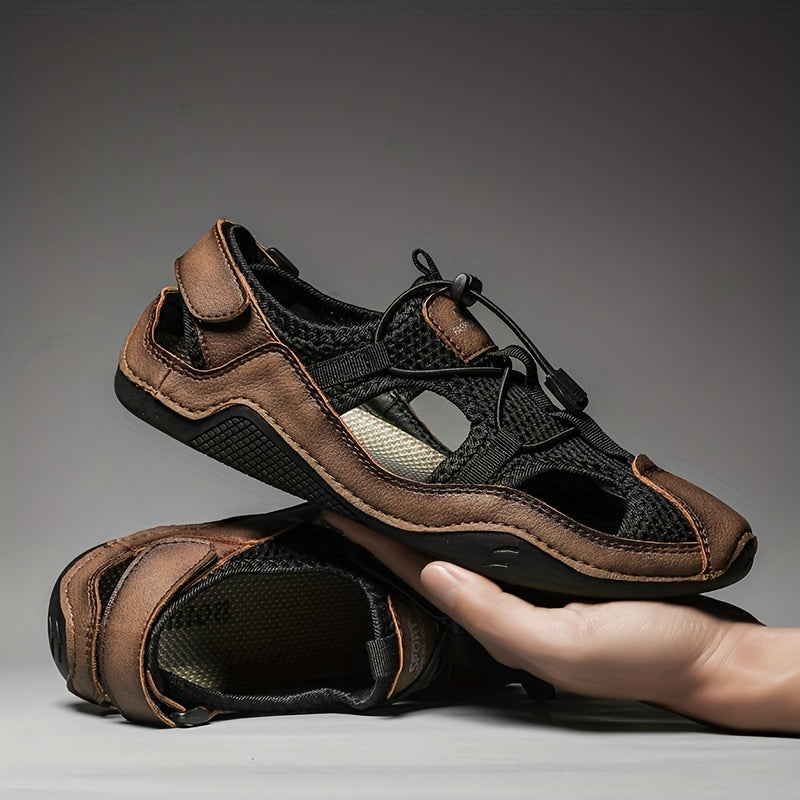 Men's Hollow Out Drawstring Sneakers