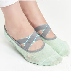 Yoga Grip Bottom Socks Breathable Toe Split Pilates Socks Non Slip Cushion