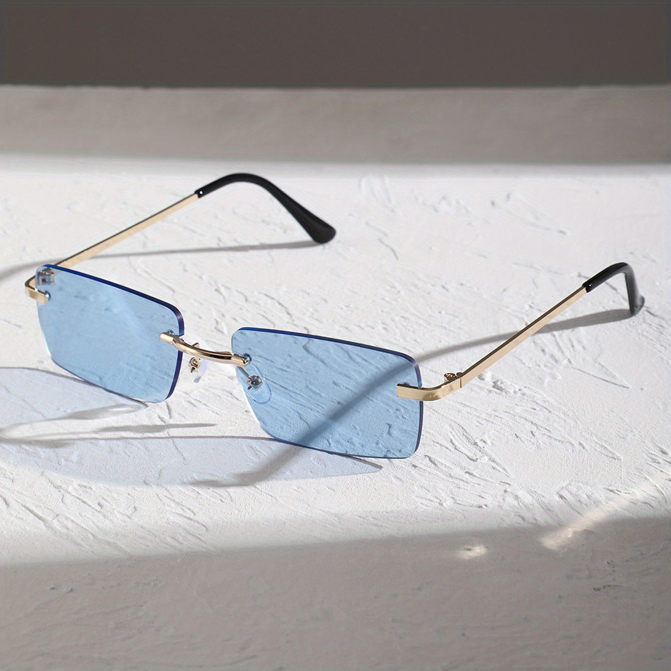 Metal Rimless Men's Sunglasses Casual
