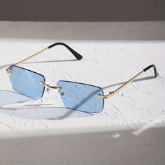 Metal Rimless Men's Sunglasses Casual