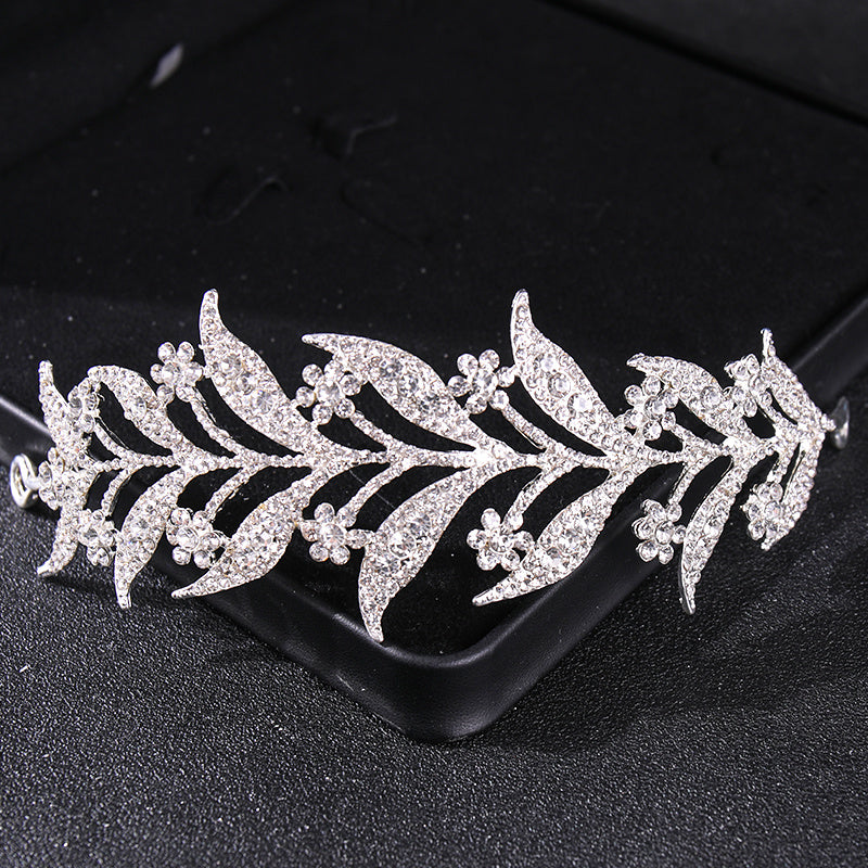 Rhinestone Leaf Hair Vine Bridal Tiara Wedding Hair Pin