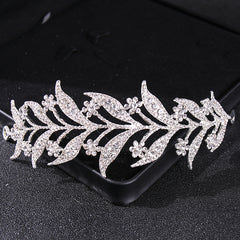 Rhinestone Leaf Hair Vine Bridal Tiara Wedding Hair Pin