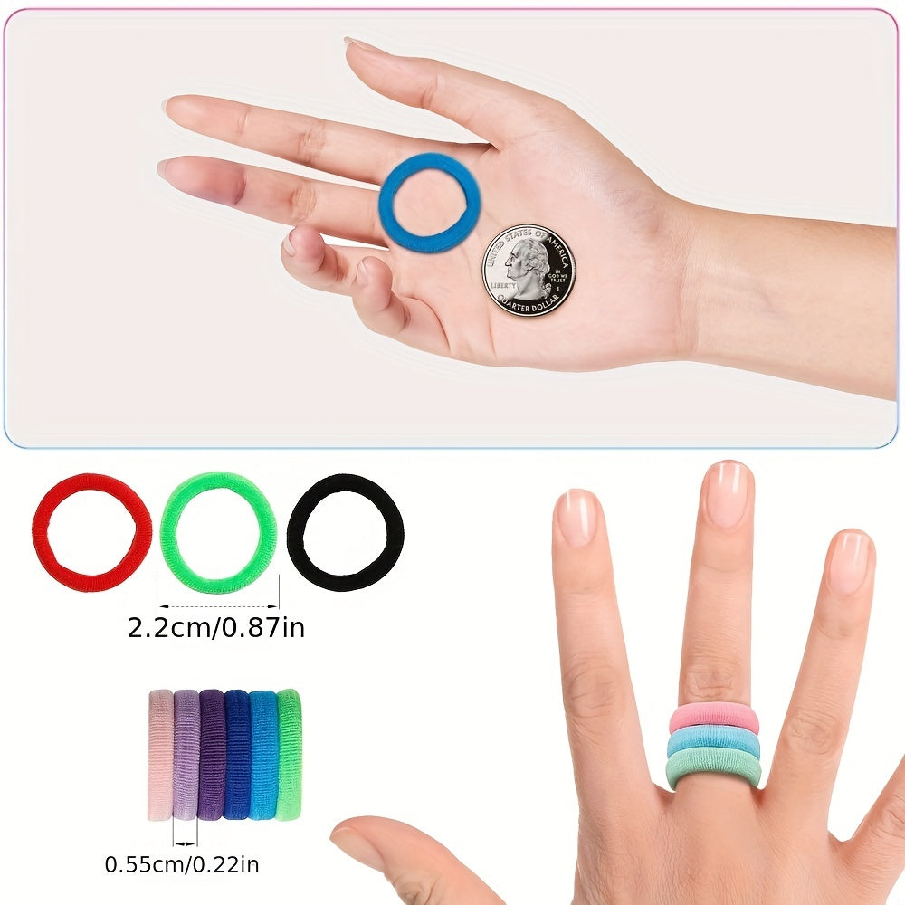 240pcs Colorful Hair Ties Bands Hair Accessories Set For Girls