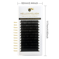Volume Cashmere Silk Eyelash Extensions 0.07 C CC D DD 8-15mm Mixed Pack