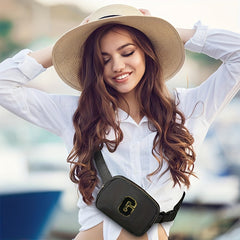 Letter Decor Waist Bag Pouch Adjustable Strap Fanny Pack For Women Sports