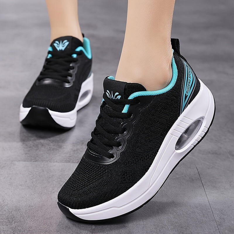 Women's Air Cushion Walking Shoes Thick Sole Non Slip Sneakers