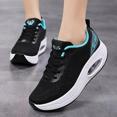 Women's Air Cushion Walking Shoes Thick Sole Non Slip Sneakers