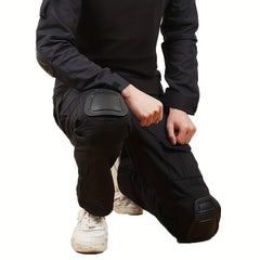 4pcs Thick Knee & Elbow Pad Set - Advanced Combat Pants & Shirts - 45-80kg