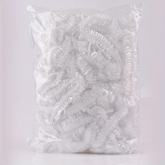 50pcs Disposable Shower Cap Waterproof Elastic Shower Cap