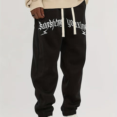 Men's Street Style Alphabet Pattern Jogger