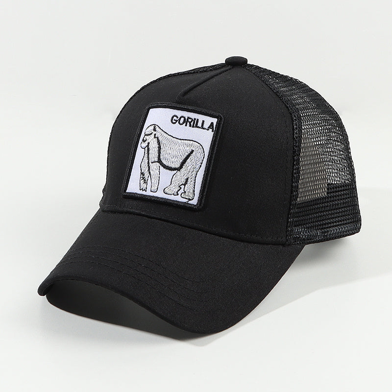 Animal Patch Embroidery Baseball Cap Lightweight & Adjustable Trucker Cap