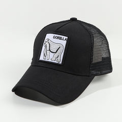 Animal Patch Embroidery Baseball Cap Lightweight & Adjustable Trucker Cap