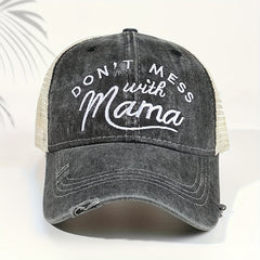 Slogan Embroidered Baseball Cap Summer Sunshade Retro Hat