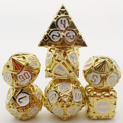 7pcs Solid Maze Metal Mini Dice Game Punishment Drinking Fun Dice