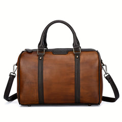 Brown Leather Women's Shoulder Bag Adjustable Crossbody & Handbag
