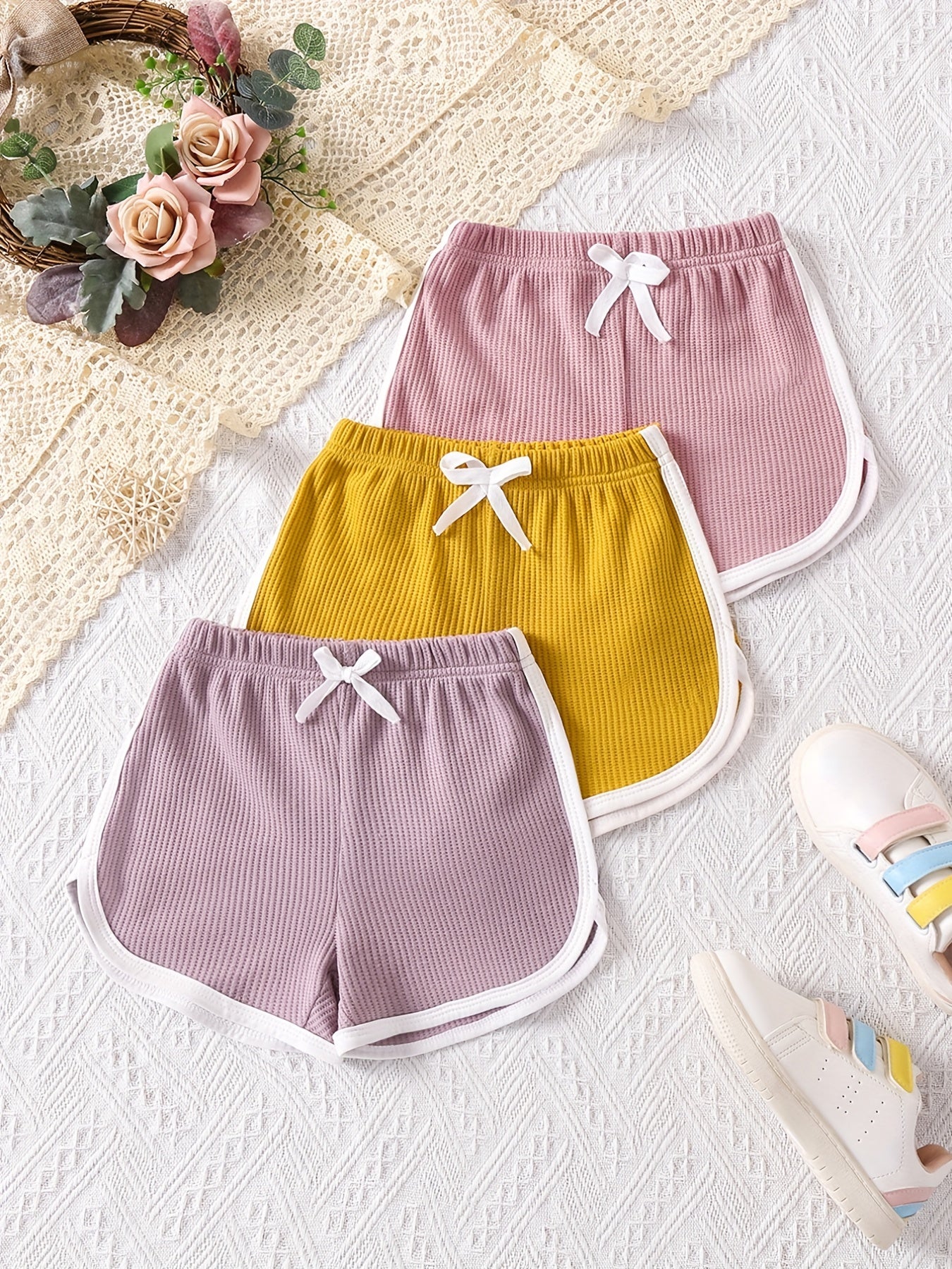 Colorful Beach Shorts for Girls - Holiday Season