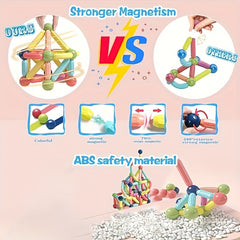 Magnetic Building Blocks Set for Kids - Educational Toy Gift