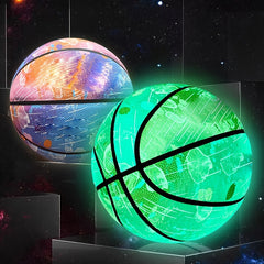 Size 7 Glow In The Dark Basketball Luminous Glowing PU leather Ball